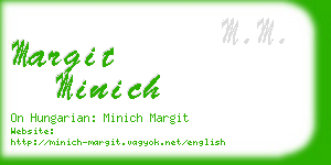 margit minich business card
